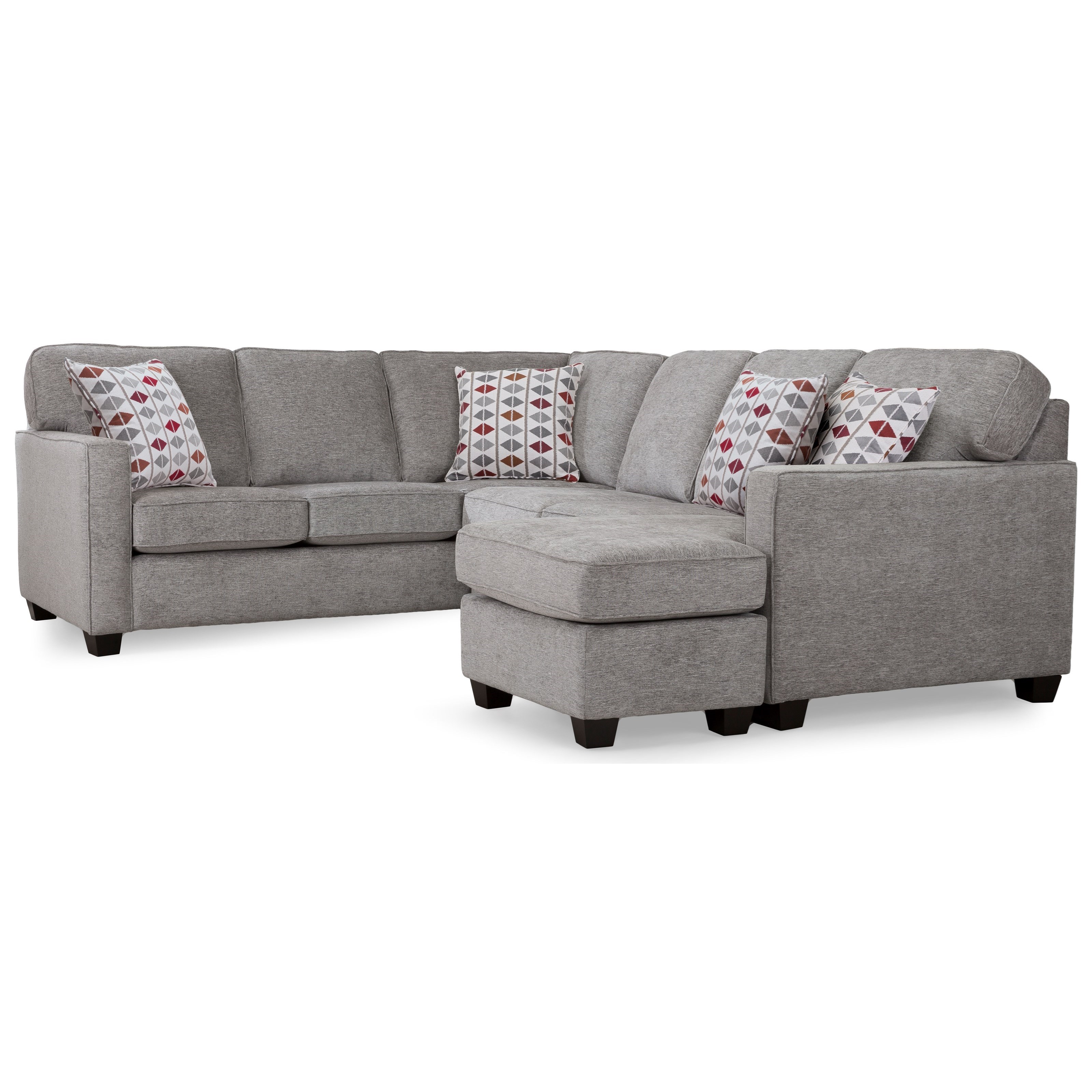 DecorRest 2541 254122+31 RICO GRE Contemporary Sectional Sofa with
